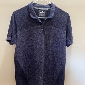 PUMA Women’s Heathered Navy Polo Shirt